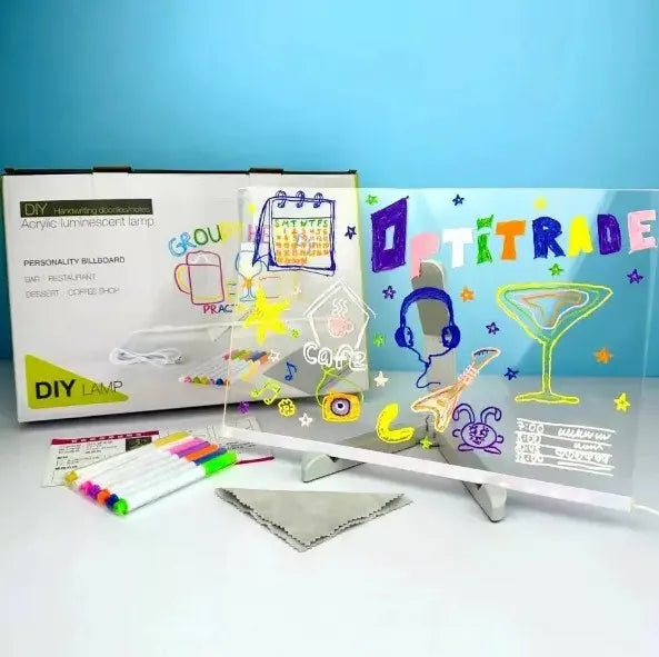 pizarra magica con luz led